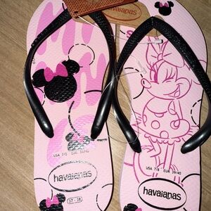 Havaianas Pink Minnie Mouse Flip Flops